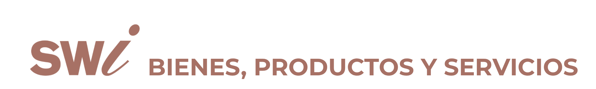 The Swi SWi Bienes, Productos y Servicios